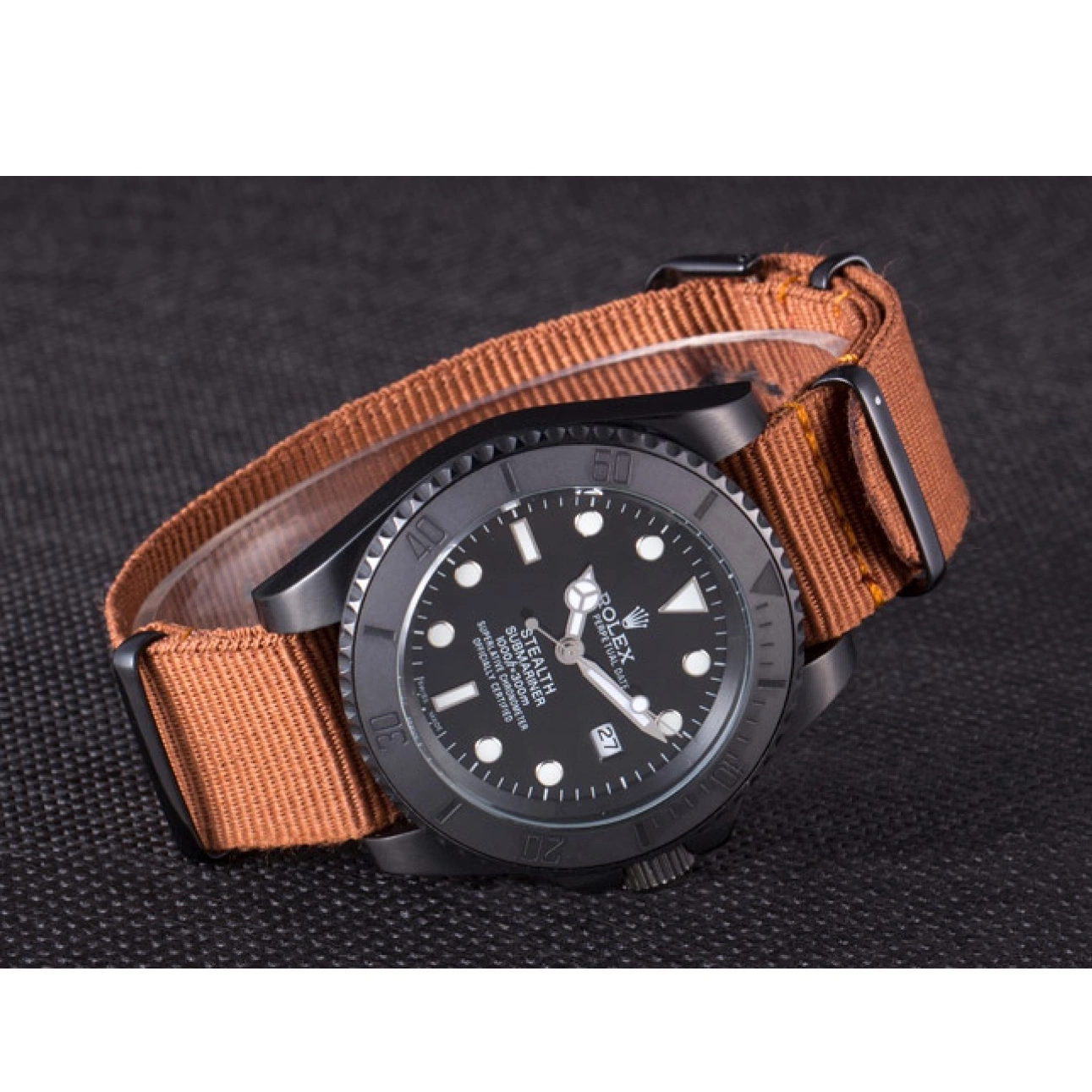 Aaa replica MK Brown Fabric STEALTH 621388 Band rl426 Rolex IV Submariner 0701